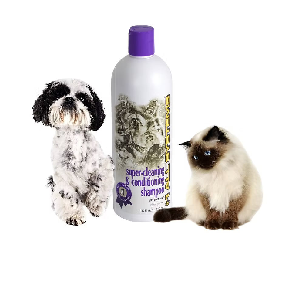 #1 All Systems Super Cleaning & Conditioning Shampoo for Dogs & Cats 3.78L (Gallon)
