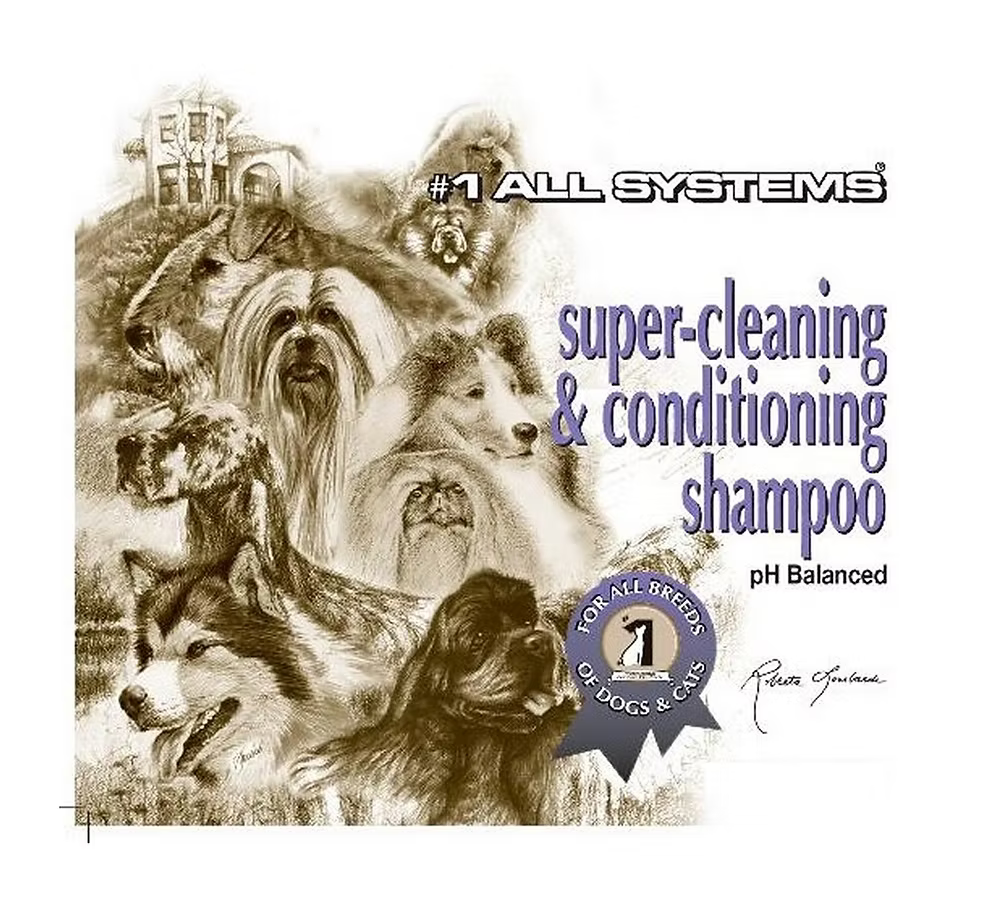 #1 All Systems Super Cleaning & Conditioning Shampoo for Dogs & Cats 3.78L (Gallon)