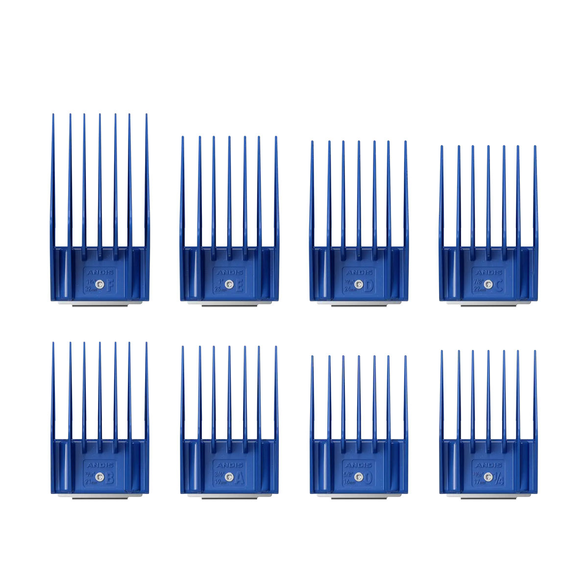 Andis 8-Piece Universal Attachment Comb Set (Plastic)