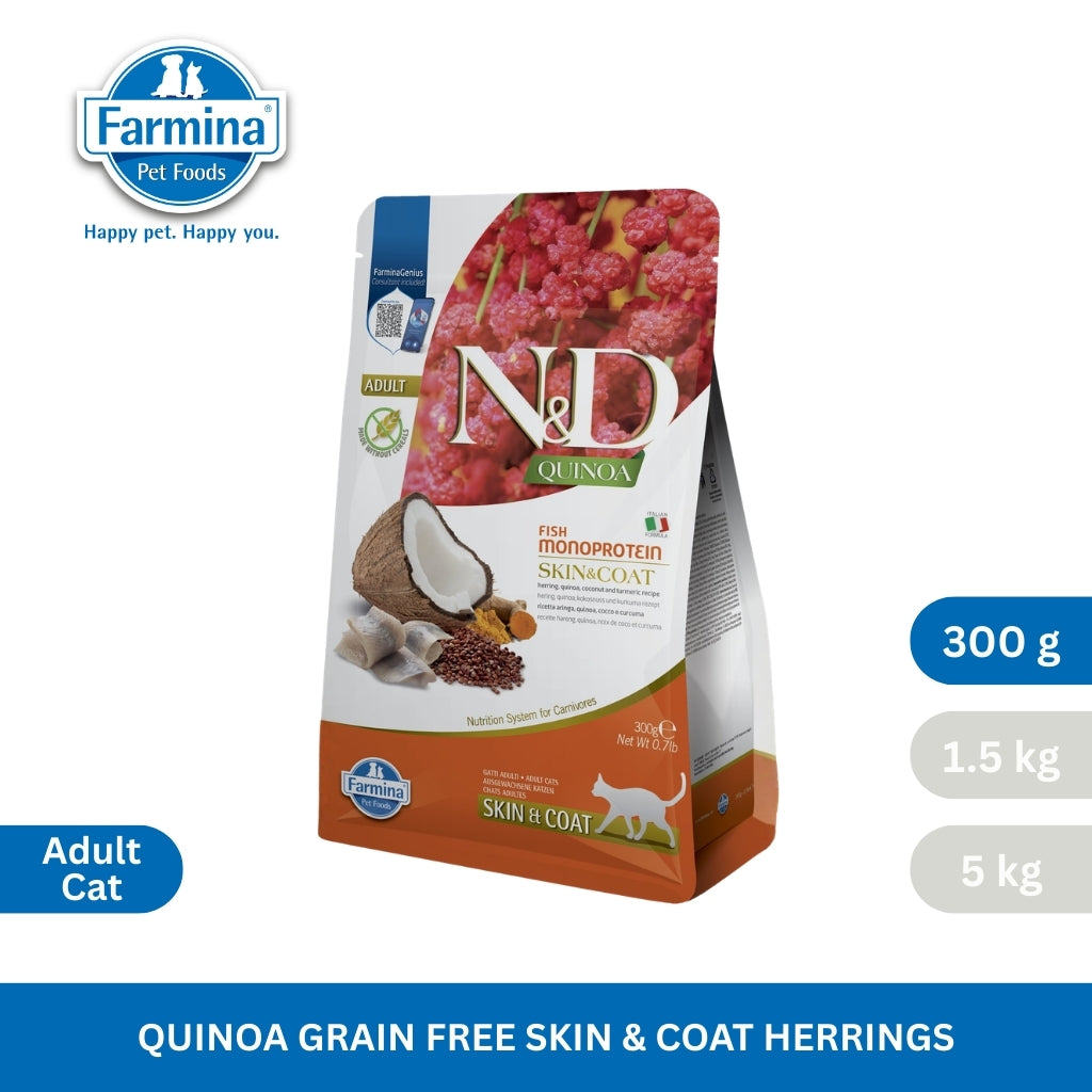 N&D Quinoa Skin & Coat Herring Adult Cat
