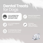 N&D White Dental Care Color Protection Treats Grain-Free Seabass, Spirulina and Fennel Adult Mini 60gm