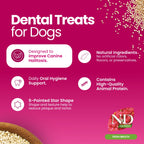 N&D Quinoa Dental Care Functional Treats Grain-Free Fresh Breath Lamb & Mint Adult Mini 60gm