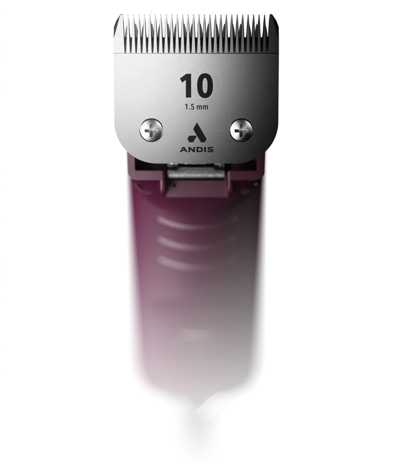 Andis AGCB Super 2-Speed Brushless Detachable Blade Clipper w/#10 Ceramic - Burgundy