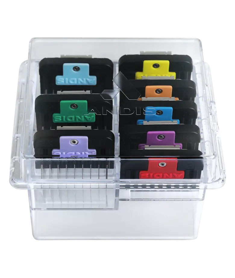 Andis Universal Stainless Steel Combs 8-Piece Set (Steel)