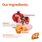N&D Pumpkin Dental Care Tasty Treats Grain-Free Chicken, Pumpkin & Pomegranate Adult Mini 60gm