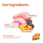 N&D Pumpkin Dental Care Tasty Treats Grain-Free Lamb, Pumpkin & Blueberry Adult Medium & Maxi 100gm