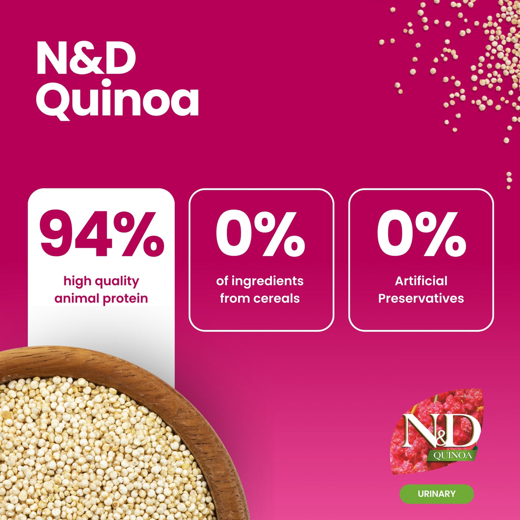 N&D Quinoa Urinary Itik Kucing Dewasa 1.5kg