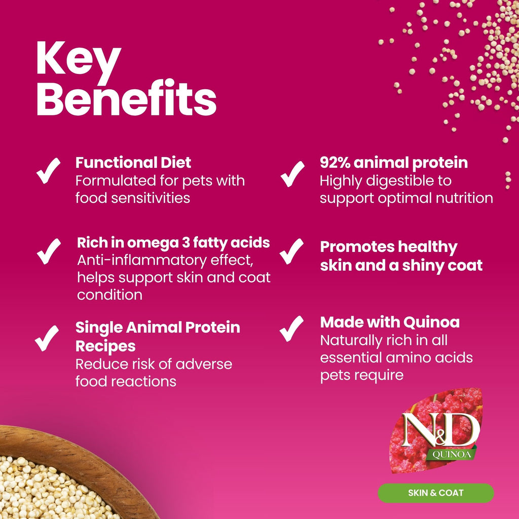 N&D Quinoa Skin & Coat Venison Adult Mini