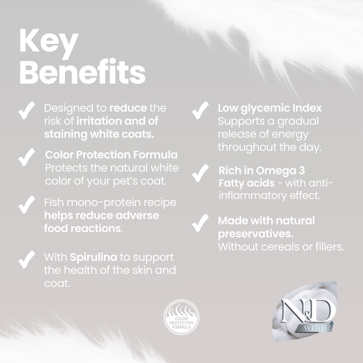 N&D White Seabass, Spirulina Puppy Mini 1.5kg