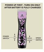 Andis Pulse ZRII 5 Speed Heavy Duty Cordless Detachable Clipper - Wild (Limited Edition)