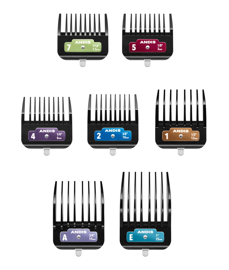 Andis 7-Piece Animal Clip Comb Set