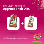 N&D Quinoa Dental Care Functional Treats Grain-Free Skin & Coat Herring with Quinoa, Coconut and Turmeric Adult Medium & Maxi 100gm