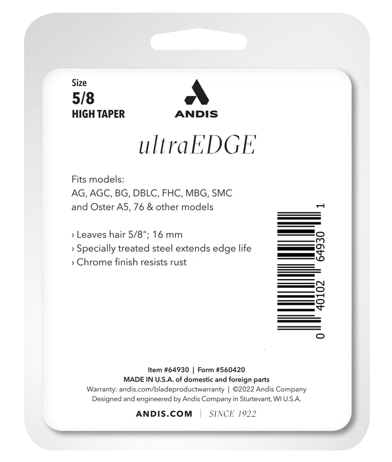 Andis UltraEdge® Detachable Blade, Size 5/8HT (16mm)