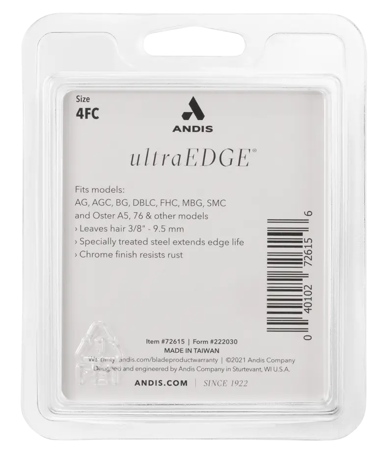 Andis UltraEdge® Detachable Blade, Size 4FC (9.5mm)