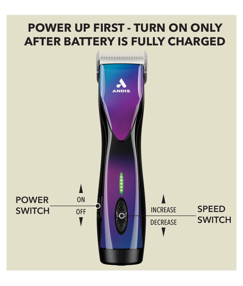Andis Pulse ZRII 5 Speed Heavy Duty Cordless Detachable Clipper - Galaxy (Limited Edition)
