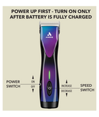 Andis Pulse ZRII 5 Speed Heavy Duty Cordless Detachable Clipper - Galaxy (Limited Edition)