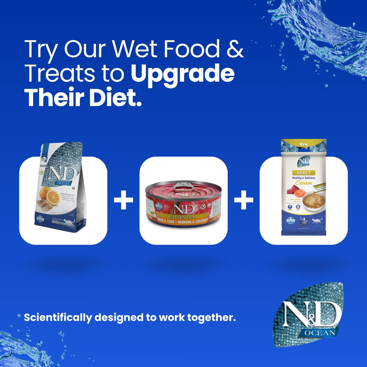 N&D Prime Lamb & Blueberry Dewasa Kucing 300g