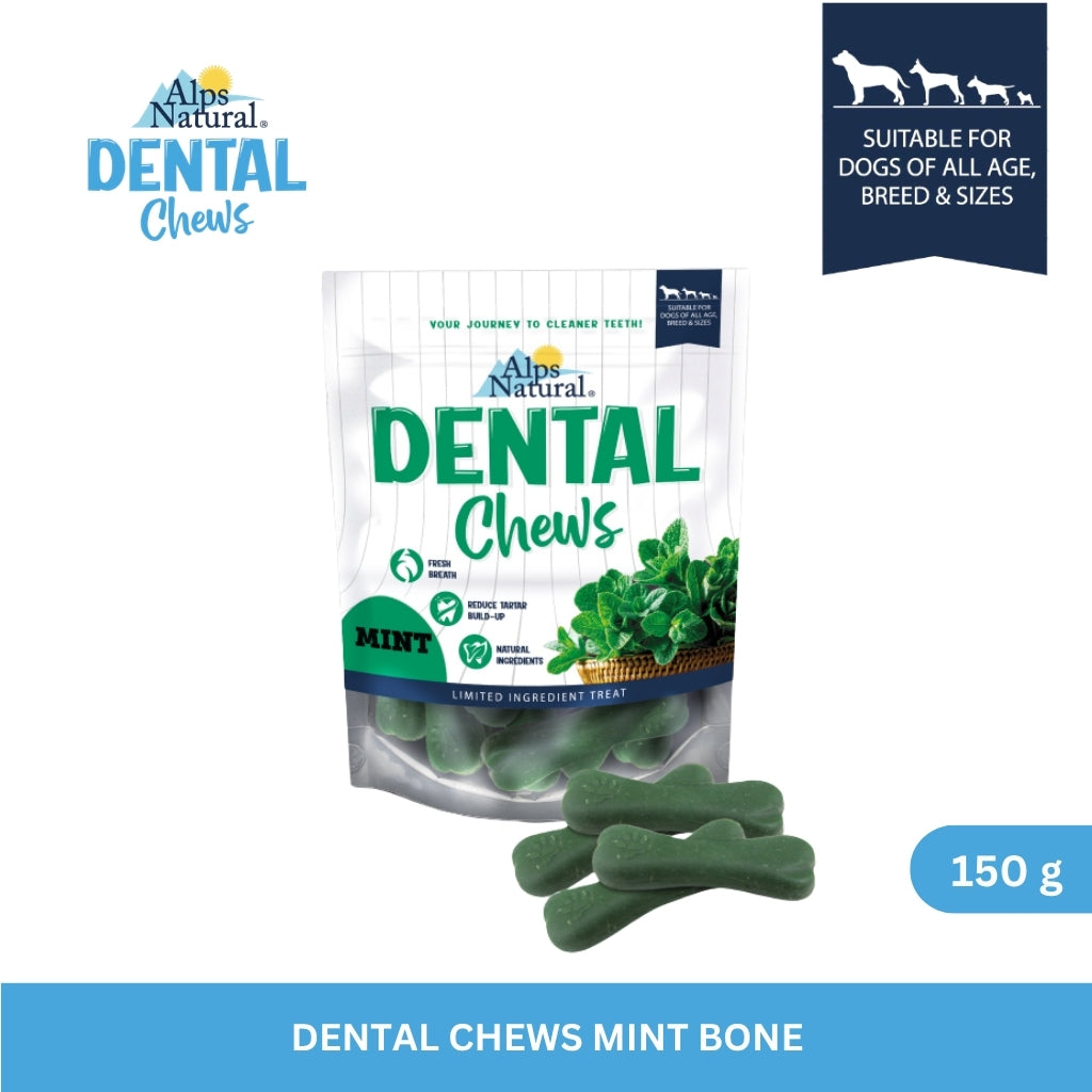 Alps Natural Dental Chews Mint Bone 150 g