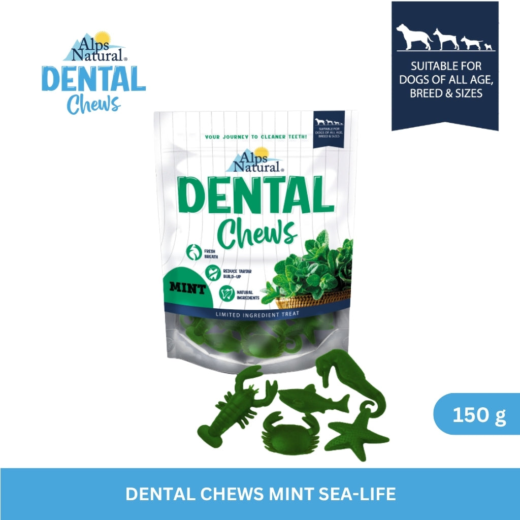 Alps Natural Dental Chews Mint Sealife 150 g