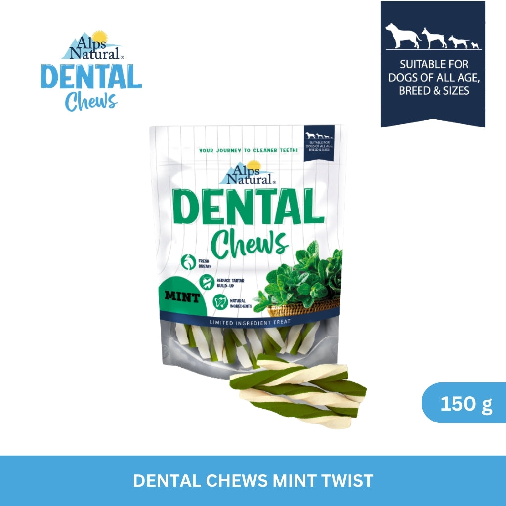 Alps Natural Dental Chews Mint Twist 150 g