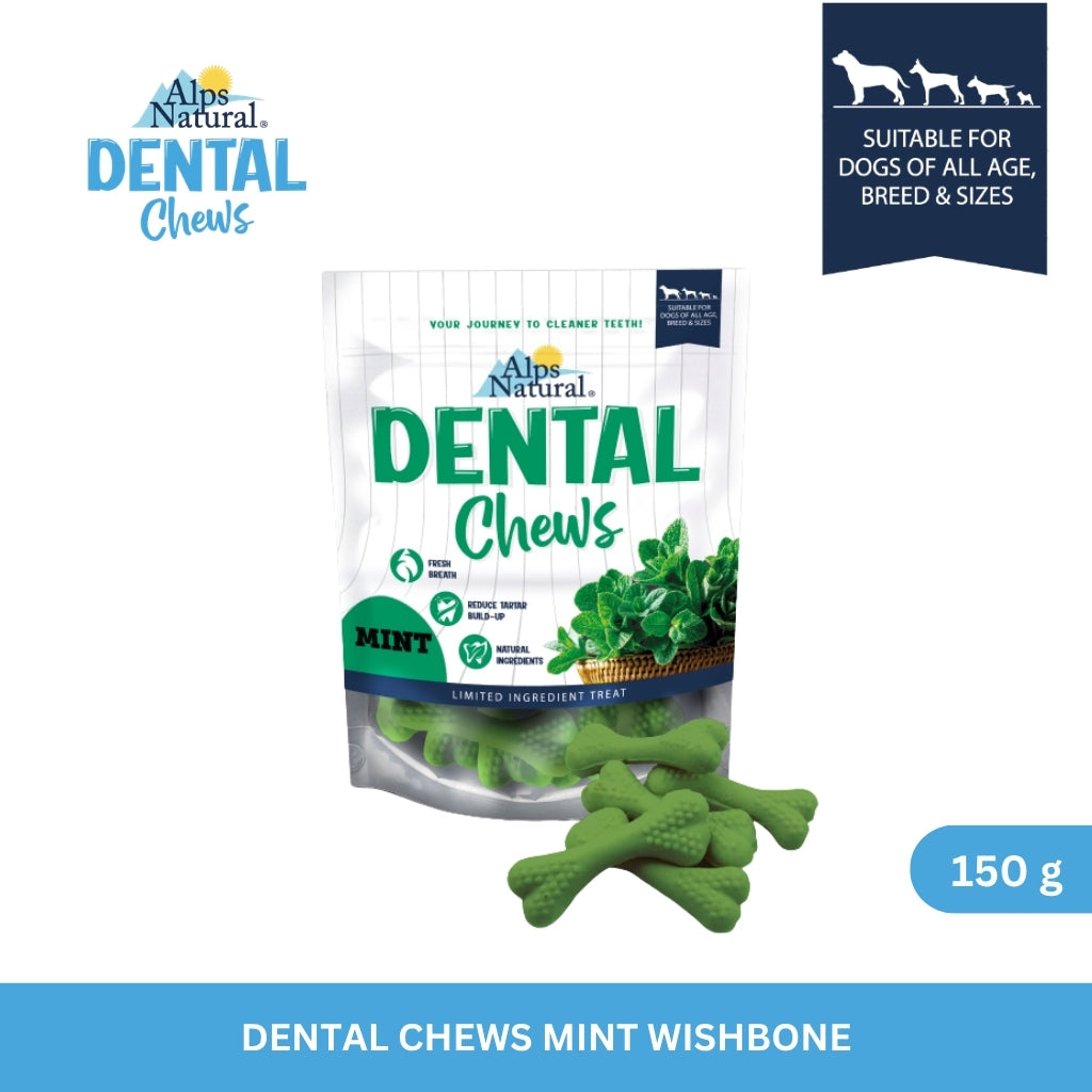 Alps Natural Dental Chews Mint Wishbone 150 g