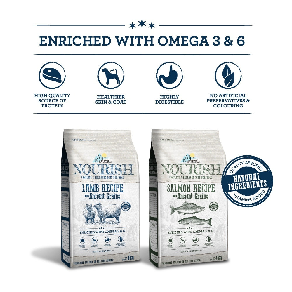 Alps Natural Nourish Dry Dog Food Lamb Recipe 4kg/15kg
