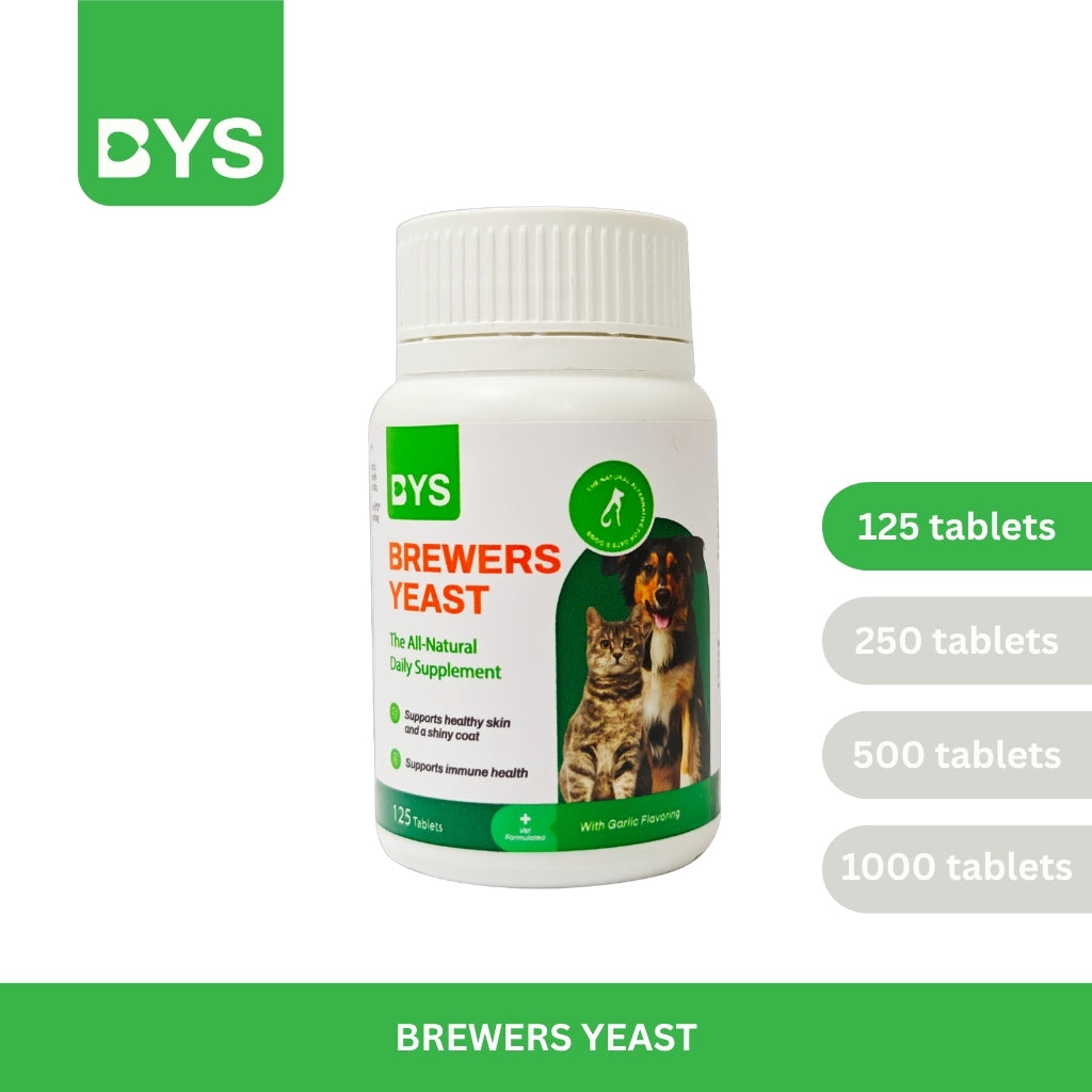 BYS Brewers Yeast Vitamin for Cat and Dog 125 tablets (Original Packing)