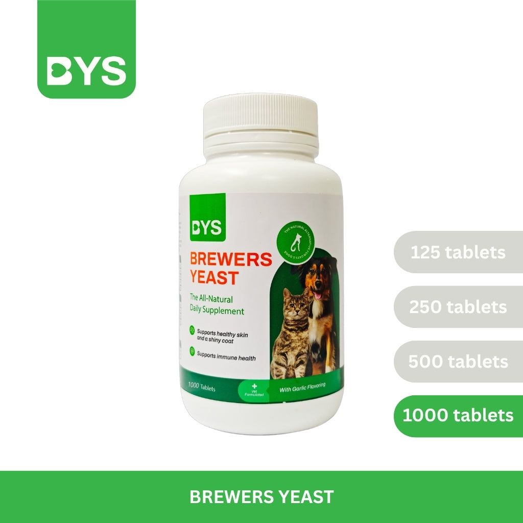 BYS Brewers Yeast Vitamin for Cat and Dog 1000 tablets (Original Packing)