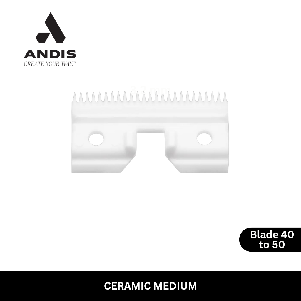Andis CeramicEdge® Detachable Blade Medium Cutter (For blade size 40 & 50)