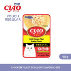 CIAO Pouch Regular Chicken Fillet Scallop Flavor 40gm