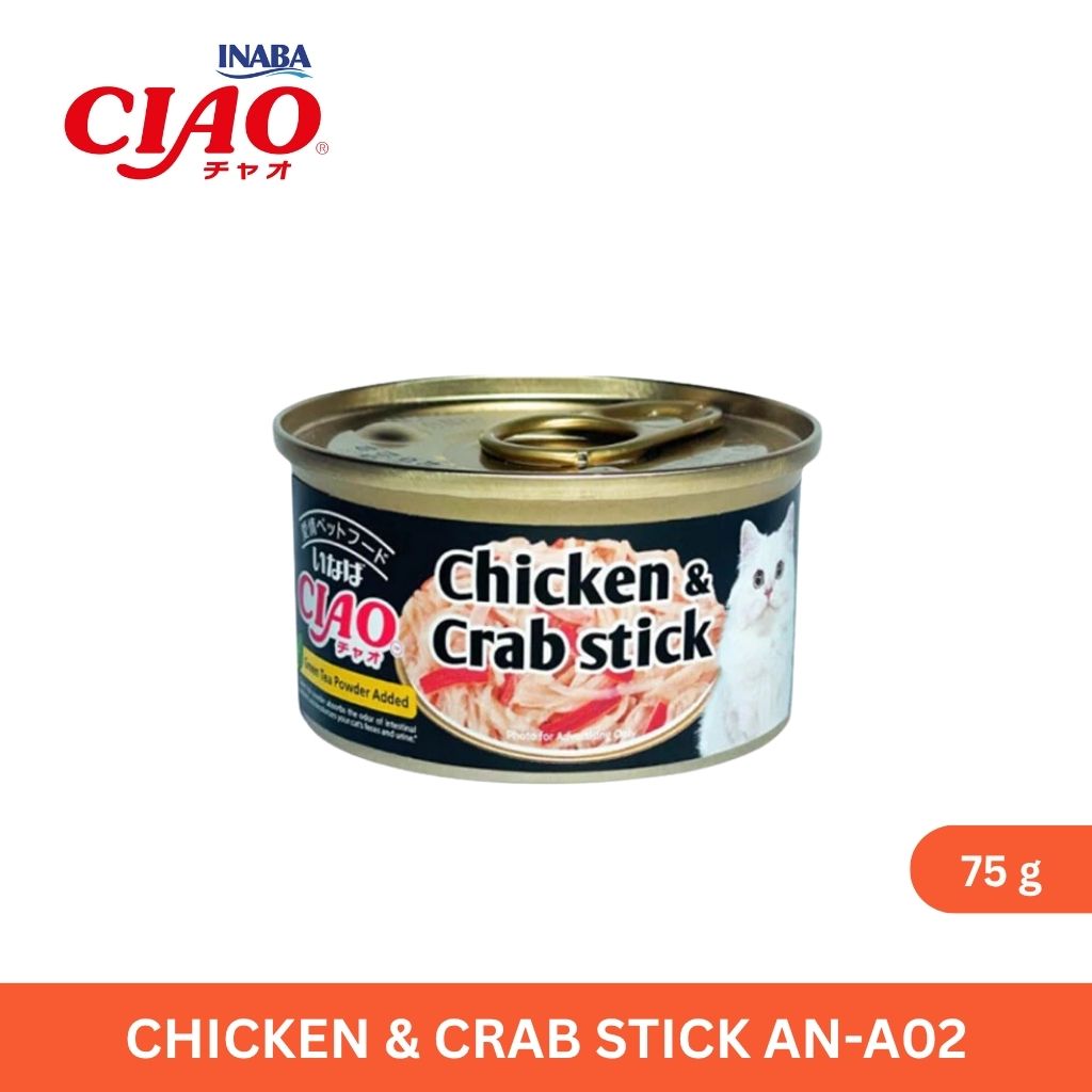 CIAO Can Chicken Fillet and Crab Stick in Jelly 75gm