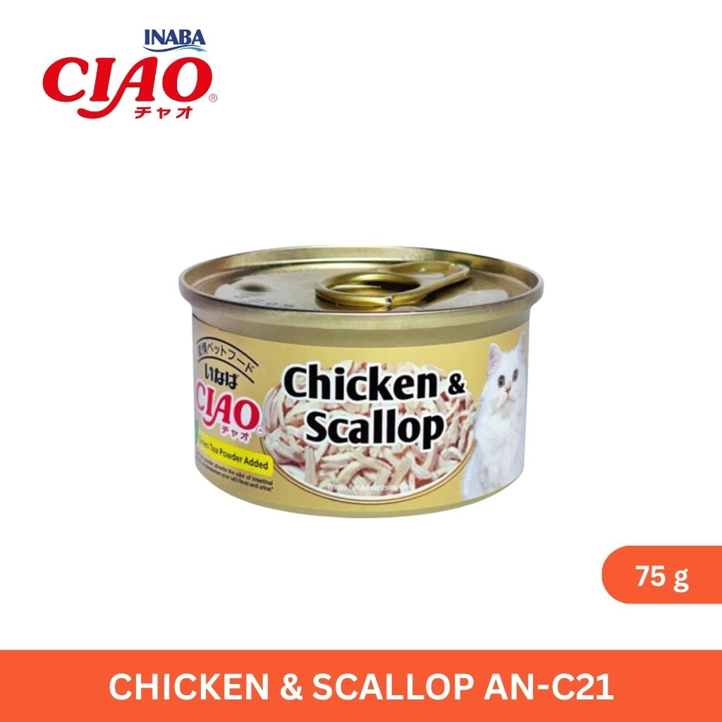 CIAO Can Chicken Fillet and Scallop in Jelly 75gm