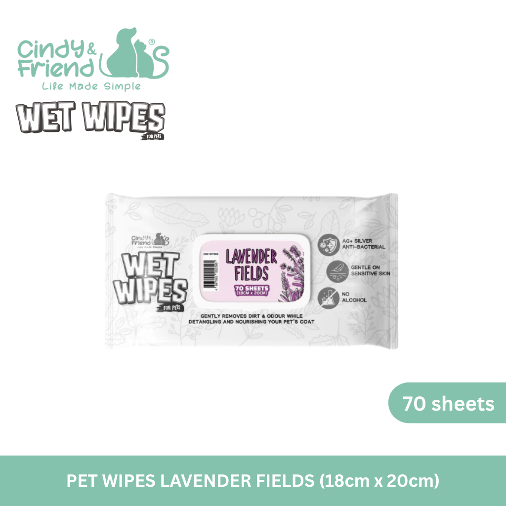 Cindy & Friends Wet Wipes For Pets