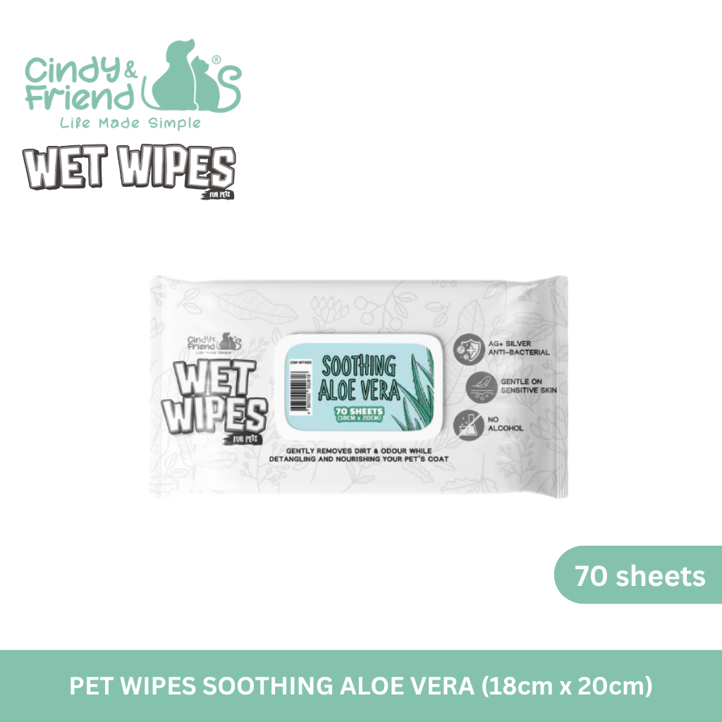 Cindy & Friends Wet Wipes For Pets