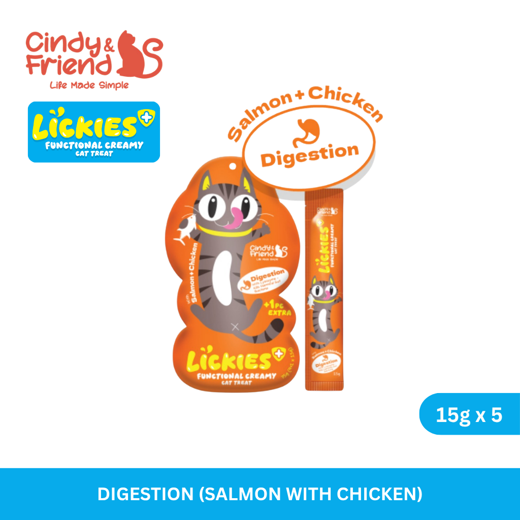 Cindy & Friends Lickies Functional Creamy Cat Treat 15g x 5