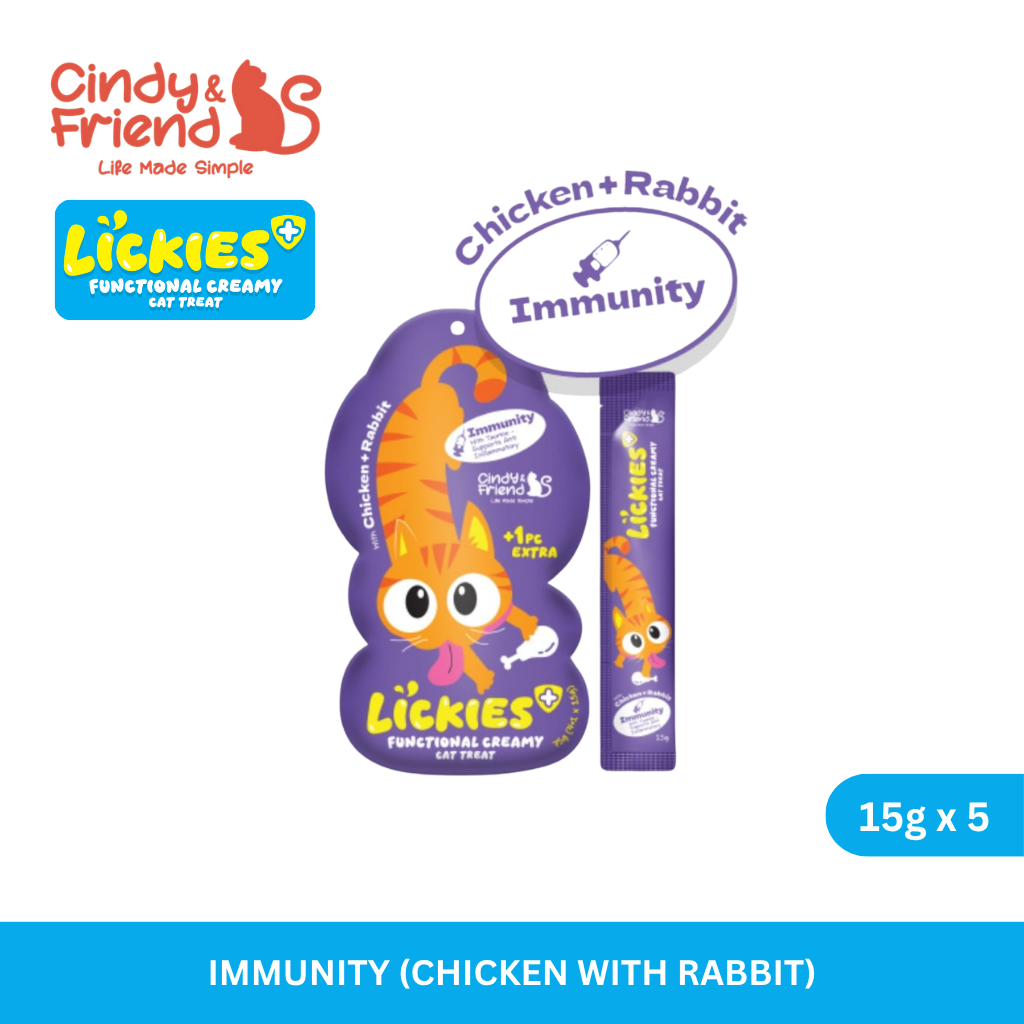 Cindy & Friends Lickies Functional Creamy Cat Treat 15g x 5