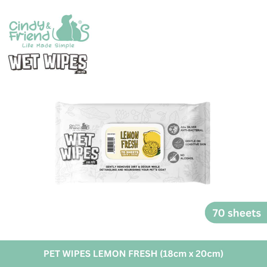 Cindy & Friends Wet Wipes For Pets