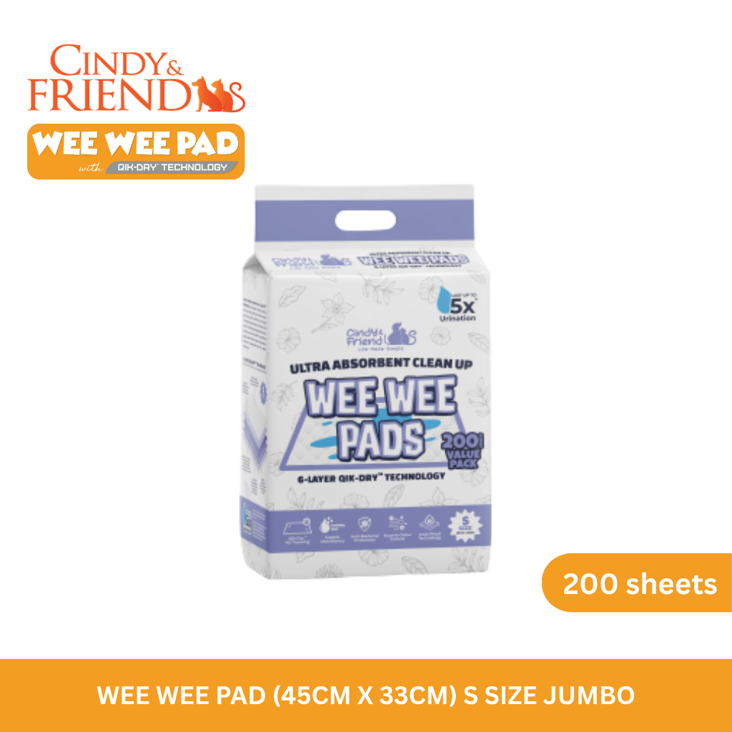 Cindy & Friends Wee Wee Pad for Pets - S/ M/ L Size
