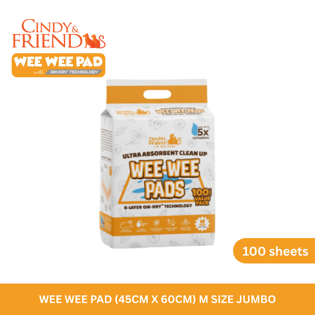 Cindy & Friends Wee Wee Pad for Pets - S/ M/ L Size