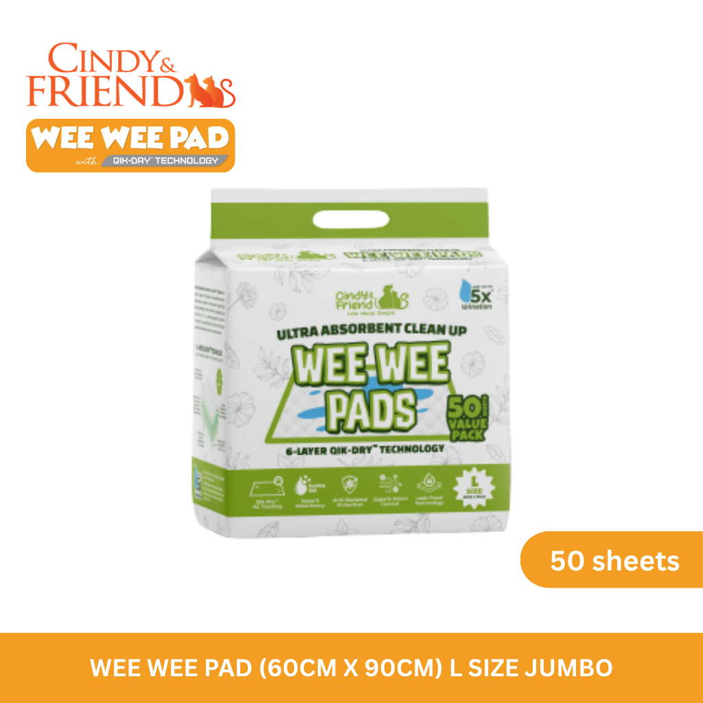 Cindy & Friends Wee Wee Pad for Pets - S/ M/ L Size