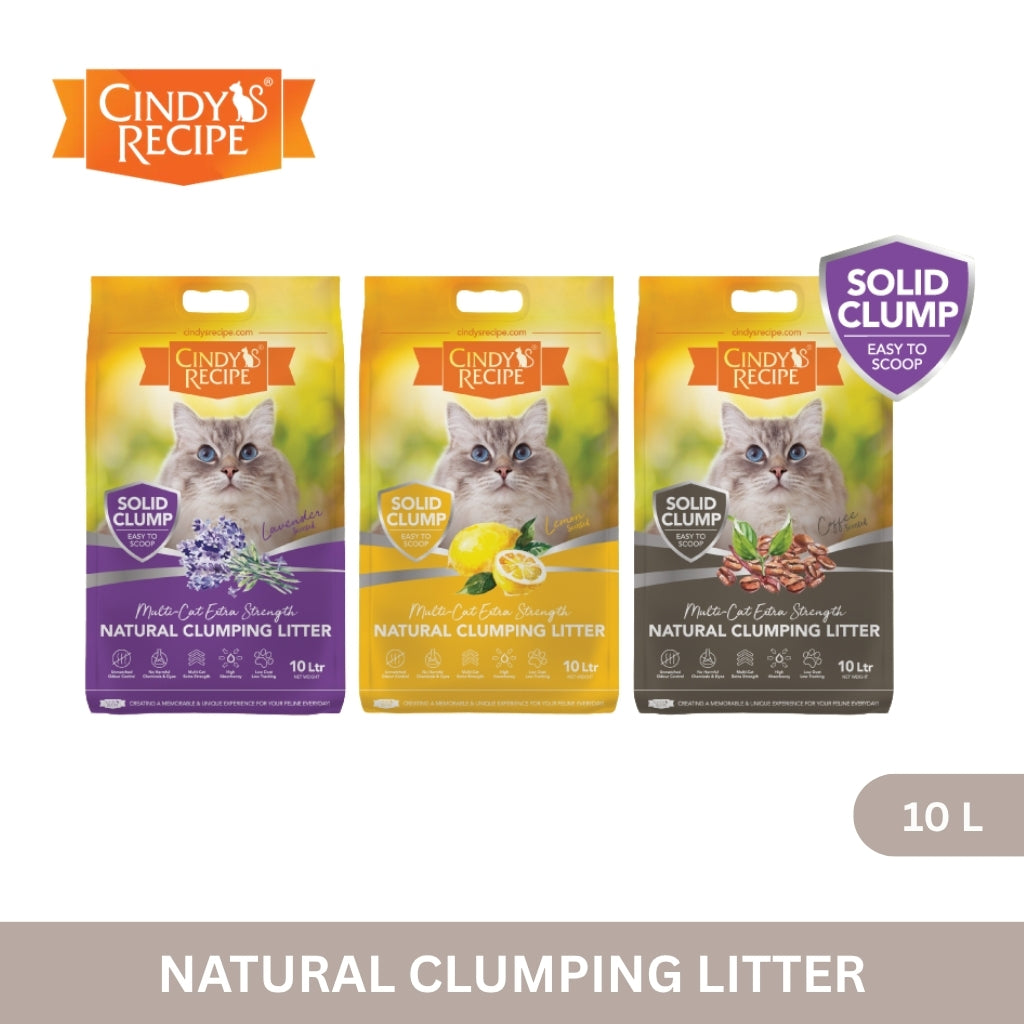 Cindy's Recipe Natural Clumping Litter 10 L - Assorted