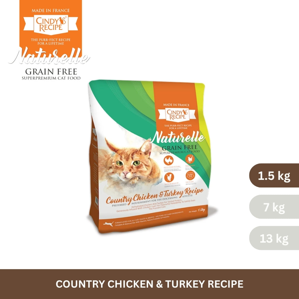 Cindy's Recipe Naturelle Grain Free Country Chicken & Turkey Recipe