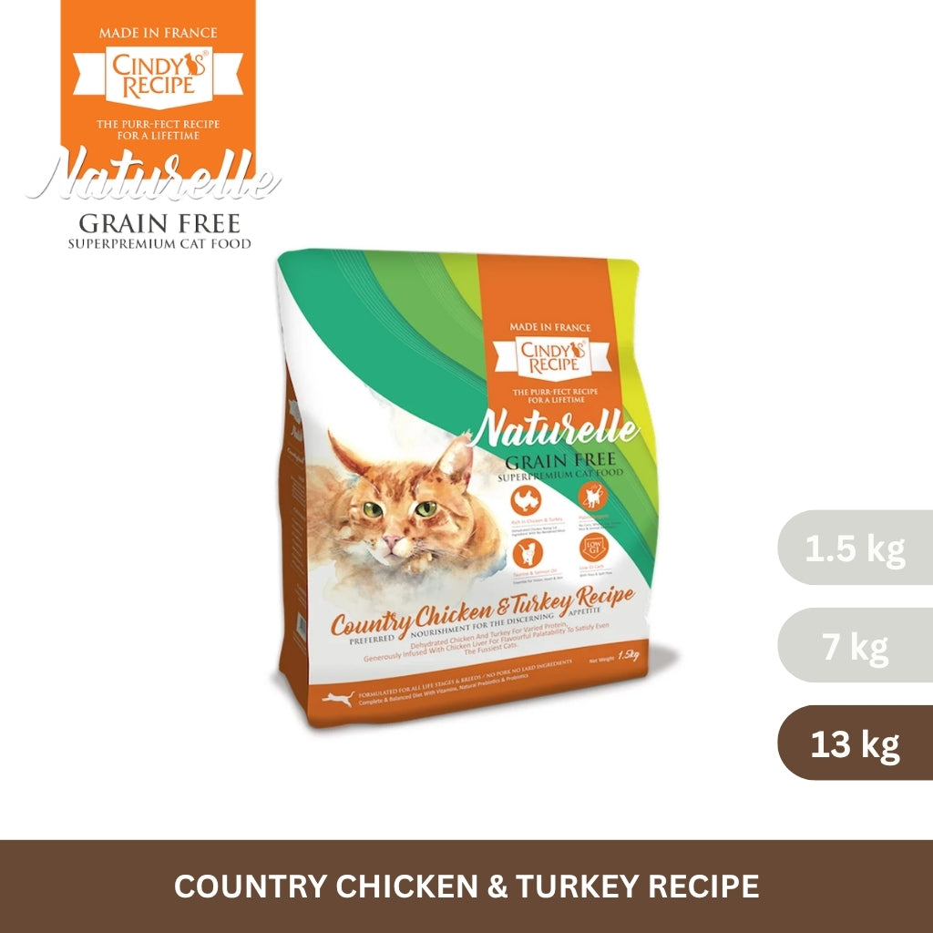 Cindy's Recipe Naturelle Grain Free Country Chicken & Turkey Recipe