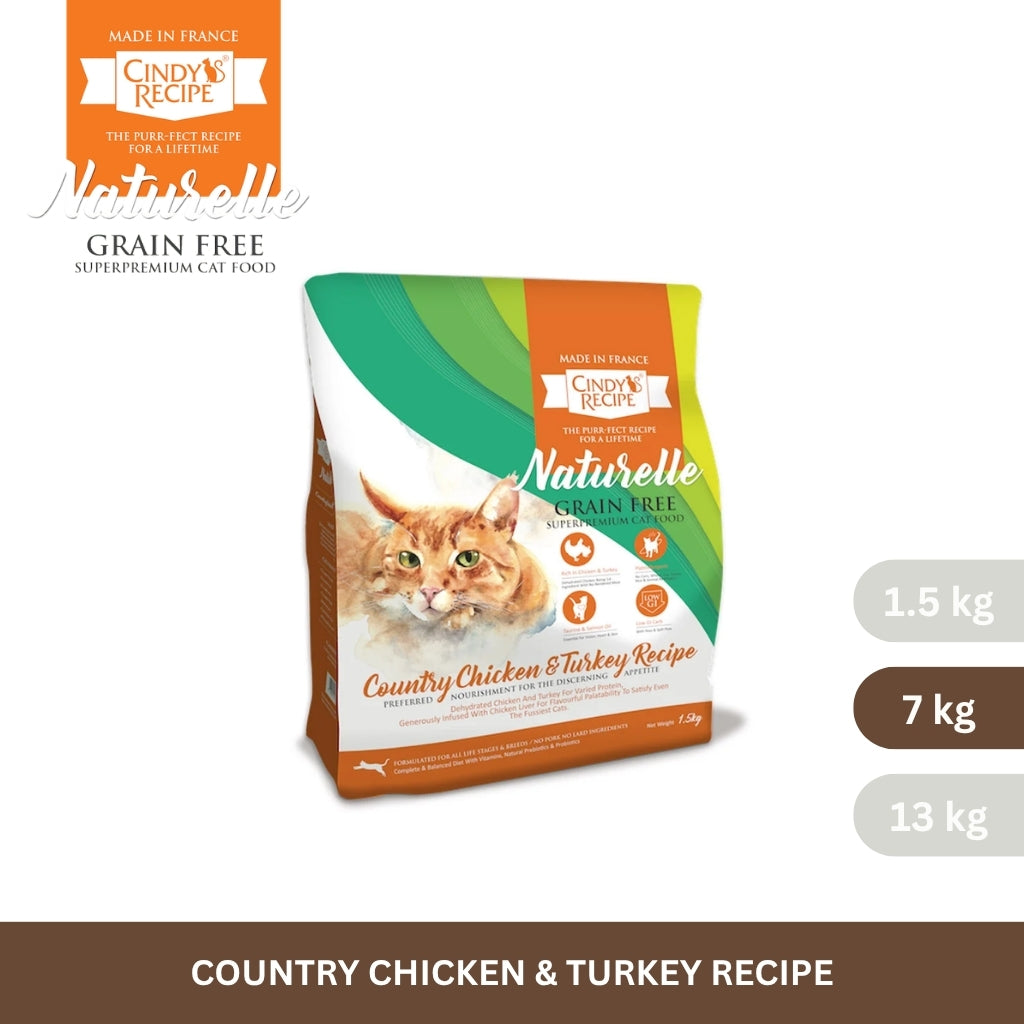 Cindy's Recipe Naturelle Grain Free Country Chicken & Turkey Recipe