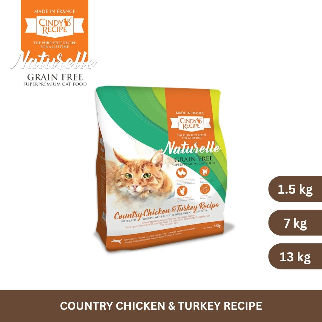 Cindy's Recipe Naturelle Grain Free Country Chicken & Turkey Recipe