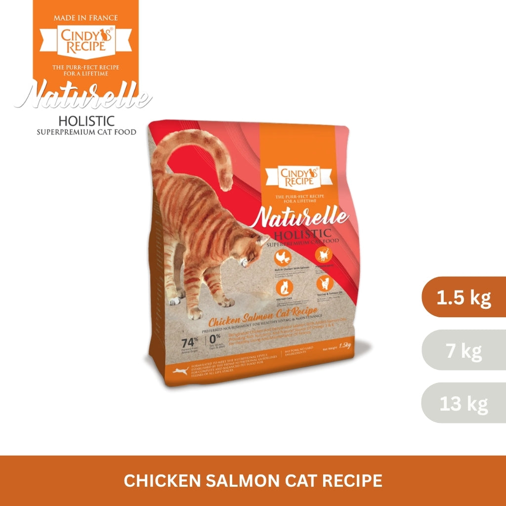 Cindy's Recipe Naturelle Holistic Chicken Salmon Cat Recipe