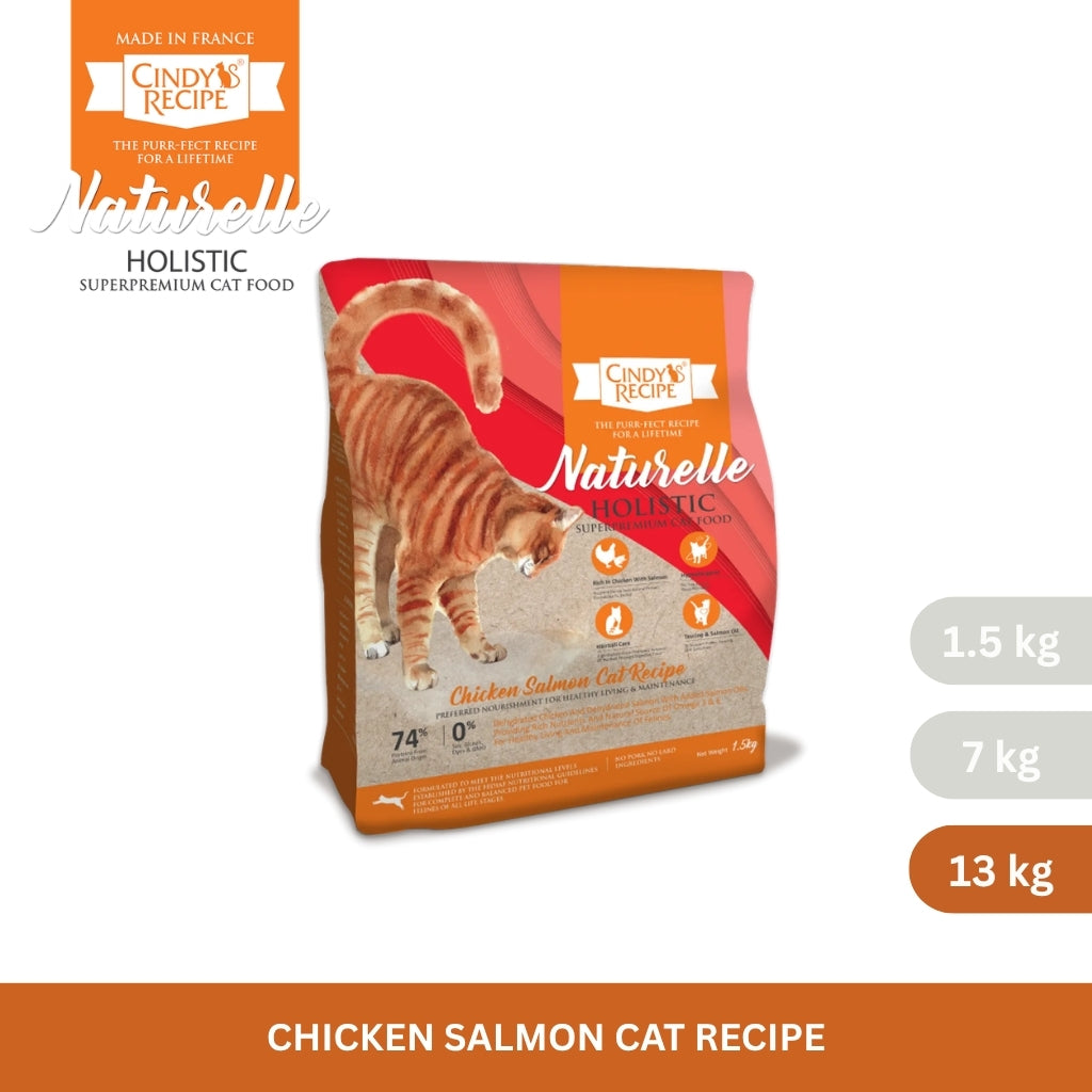 Cindy's Recipe Naturelle Holistic Chicken Salmon Cat Recipe