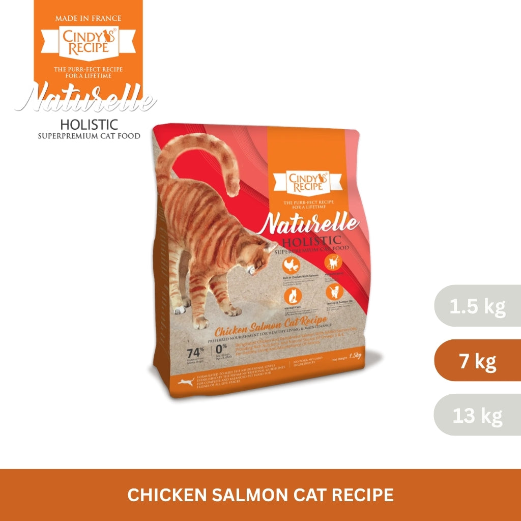 Cindy's Recipe Naturelle Holistic Chicken Salmon Cat Recipe