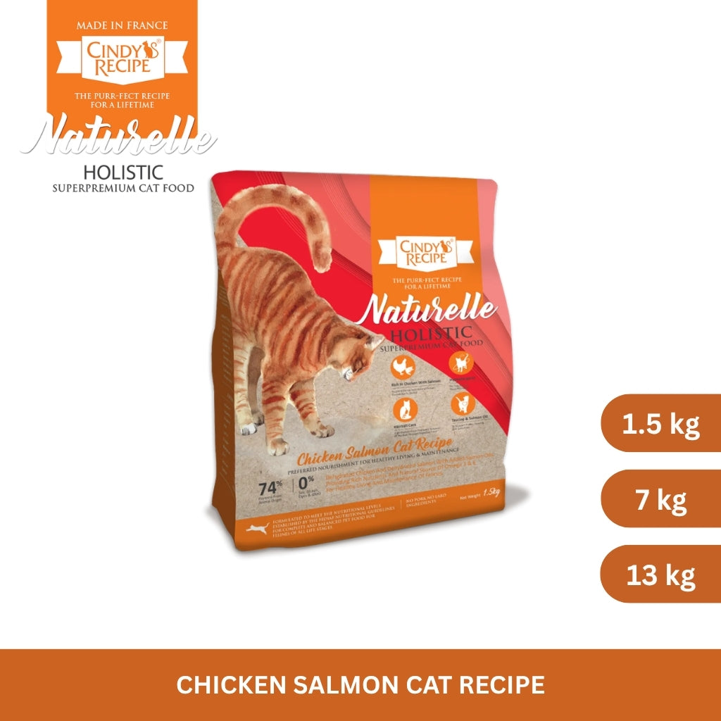 Cindy's Recipe Naturelle Holistic Chicken Salmon Cat Recipe