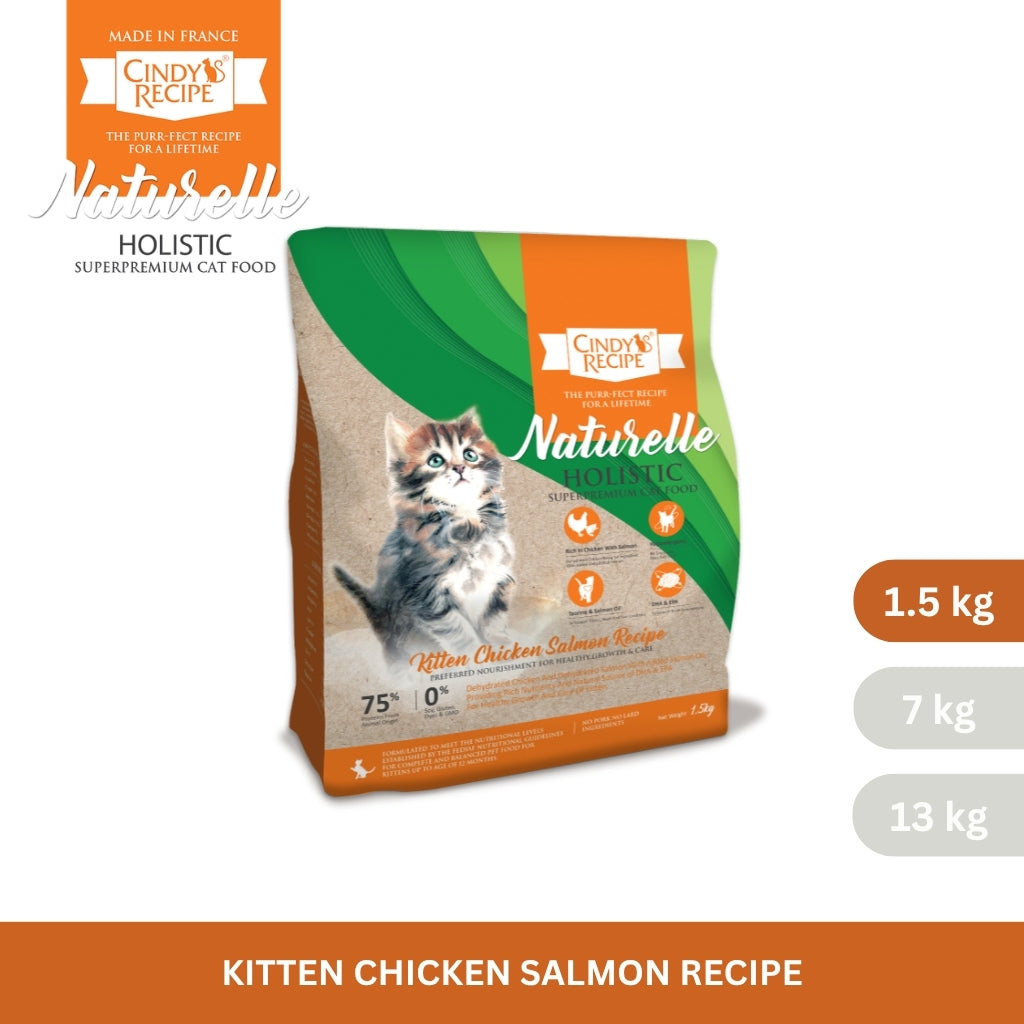 Cindy's Recipe Naturelle Holistic Kitten Chicken Salmon Recipe